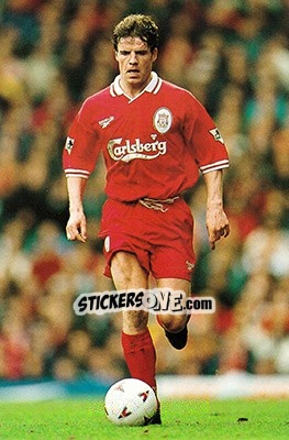 Sticker Stig Inge Bjornebye - Liverpool FC 1997-1998. Photograph Collection - Merlin