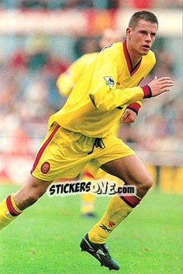 Sticker Jamie Carragher - Liverpool FC 1997-1998. Photograph Collection n. 24 - Merlin