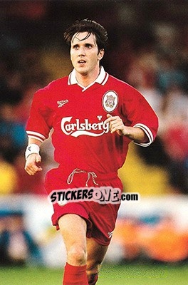 Cromo Oyvind Leonhardsen - Liverpool FC 1997-1998. Photograph Collection - Merlin