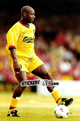 Sticker Michael Thomas - Liverpool FC 1997-1998. Photograph Collection n. 31 - Merlin