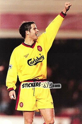 Sticker Jamie Redknapp - Liverpool FC 1997-1998. Photograph Collection n. 33 - Merlin
