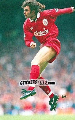 Cromo Patrik Berger - Liverpool FC 1997-1998. Photograph Collection - Merlin