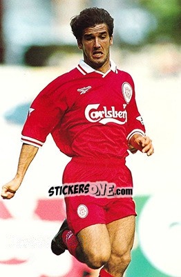 Sticker Karl-Heinz Reidle - Liverpool FC 1997-1998. Photograph Collection - Merlin