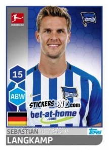 Sticker Sebastian Langkamp - German Football Bundesliga 2017-2018 - Topps