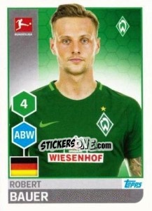 Figurina Robert Bauer - German Football Bundesliga 2017-2018 - Topps