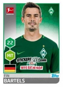 Sticker Fin Bartels - German Football Bundesliga 2017-2018 - Topps