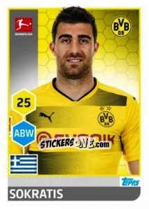 Sticker Sokratis Papastathopoulos - German Football Bundesliga 2017-2018 - Topps