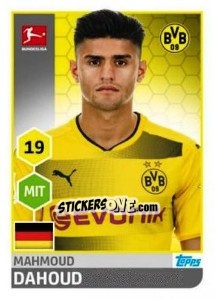 Figurina Mahmoud Dahoud - German Football Bundesliga 2017-2018 - Topps