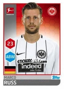 Sticker Marco Russ - German Football Bundesliga 2017-2018 - Topps
