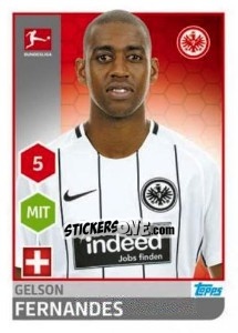 Figurina Gelson Fernandes - German Football Bundesliga 2017-2018 - Topps