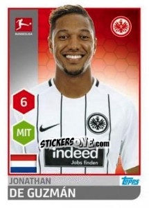 Figurina Jonathan de Guzmán - German Football Bundesliga 2017-2018 - Topps