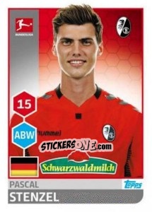 Sticker Pascal Stenzel - German Football Bundesliga 2017-2018 n. 85 - Topps