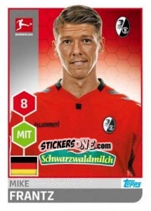 Sticker Mike Frantz - German Football Bundesliga 2017-2018 n. 88 - Topps
