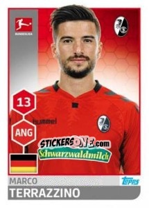 Sticker Marco Terrazzino - German Football Bundesliga 2017-2018 - Topps