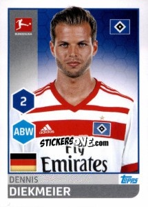 Figurina Dennis Diekmeier - German Football Bundesliga 2017-2018 - Topps