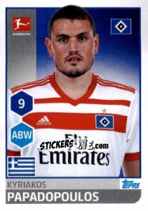 Sticker Kyriakos Papadopoulos - German Football Bundesliga 2017-2018 n. 98 - Topps