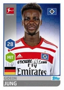 Sticker Gideon Jung - German Football Bundesliga 2017-2018 n. 102 - Topps