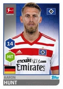 Cromo Aaron Hunt - German Football Bundesliga 2017-2018 - Topps