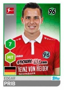 Figurina Edgar Prib - German Football Bundesliga 2017-2018 - Topps