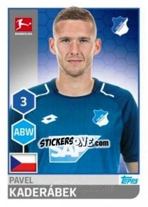 Sticker Pavel Kaderabek - German Football Bundesliga 2017-2018 n. 125 - Topps