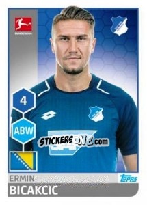 Sticker Ermin Bicakcic - German Football Bundesliga 2017-2018 n. 128 - Topps