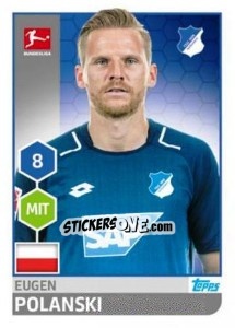 Sticker Eugen Polanski - German Football Bundesliga 2017-2018 - Topps