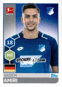 Cromo Nadiem Amiri - German Football Bundesliga 2017-2018 - Topps