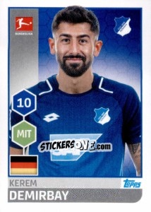 Sticker Kerem Demirbay - German Football Bundesliga 2017-2018 - Topps