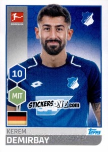 Sticker Kerem Demirbay - German Football Bundesliga 2017-2018 n. 135 - Topps