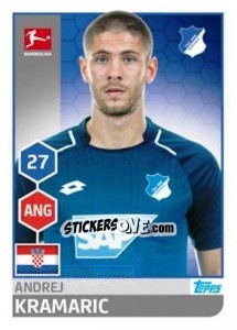 Sticker Andrej Kramaric - German Football Bundesliga 2017-2018 n. 138 - Topps
