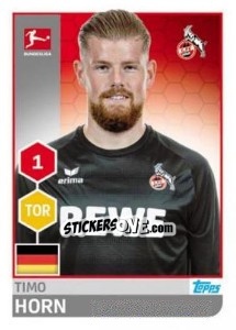 Sticker Timo Horn - German Football Bundesliga 2017-2018 n. 139 - Topps