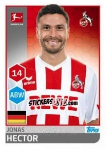 Sticker Jonas Hector - German Football Bundesliga 2017-2018 - Topps