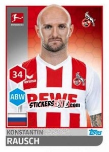 Sticker Konstantin Rausch - German Football Bundesliga 2017-2018 - Topps