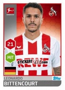 Figurina Leonardo Bittencourt - German Football Bundesliga 2017-2018 - Topps