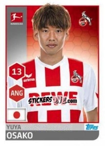 Sticker Yuya Osako - German Football Bundesliga 2017-2018 n. 153 - Topps