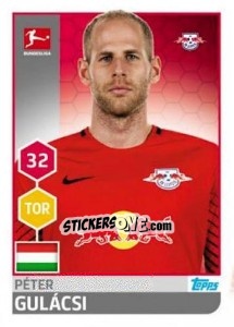 Sticker Péter Gulacsi - German Football Bundesliga 2017-2018 n. 154 - Topps