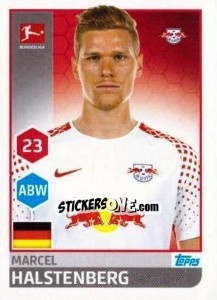 Sticker Marcel Halstenberg - German Football Bundesliga 2017-2018 - Topps