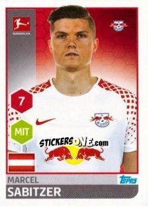 Sticker Marcel Sabitzer - German Football Bundesliga 2017-2018 - Topps