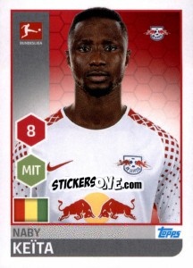 Sticker Naby Keïta - German Football Bundesliga 2017-2018 - Topps