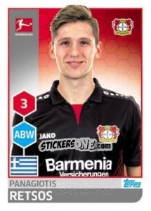 Sticker Panagiotis Retsos - German Football Bundesliga 2017-2018 - Topps