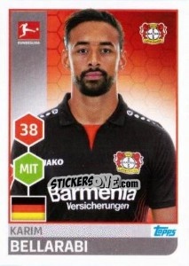 Cromo Karim Bellarabi - German Football Bundesliga 2017-2018 - Topps