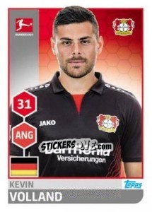 Sticker Kevin Volland - German Football Bundesliga 2017-2018 n. 182 - Topps