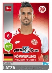 Sticker Danny Latza - German Football Bundesliga 2017-2018 - Topps