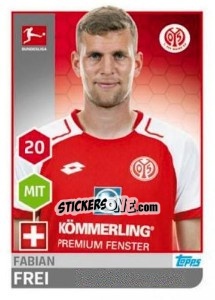 Cromo Fabian Frei - German Football Bundesliga 2017-2018 - Topps