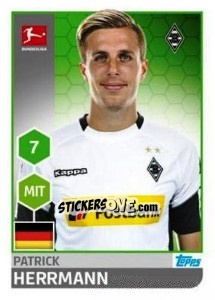 Figurina Patrick Herrmann - German Football Bundesliga 2017-2018 - Topps