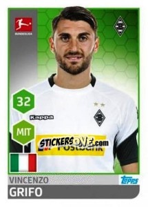 Sticker Vincenzo Grifo - German Football Bundesliga 2017-2018 n. 210 - Topps