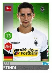 Sticker Lars Stindl - German Football Bundesliga 2017-2018 n. 212 - Topps
