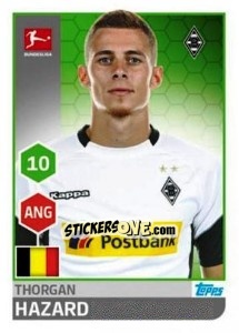 Sticker Thorgan Hazard - German Football Bundesliga 2017-2018 n. 213 - Topps