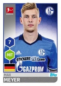 Sticker Max Meyer - German Football Bundesliga 2017-2018 n. 238 - Topps