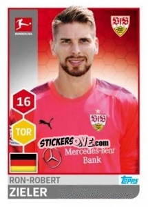 Sticker Ron-Robert Zieler - German Football Bundesliga 2017-2018 n. 244 - Topps